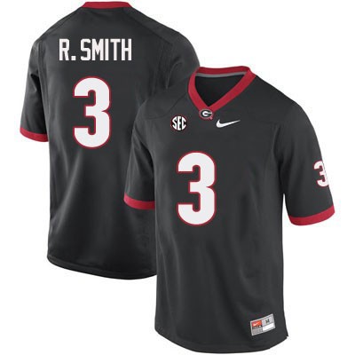 Mens #3 Roquan Smith Georgia Bulldogs Stitched Nike Black College Football Game Jersey S-3XL 
